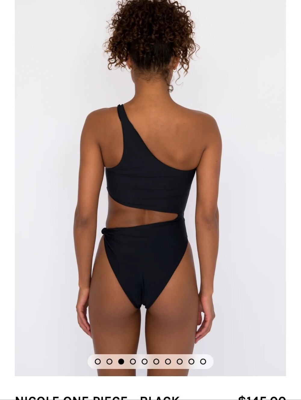 Skatie Swim "Nicole" One Piece - Fuschia One-Shoulder with Side Cutout - Picture 8 of 12